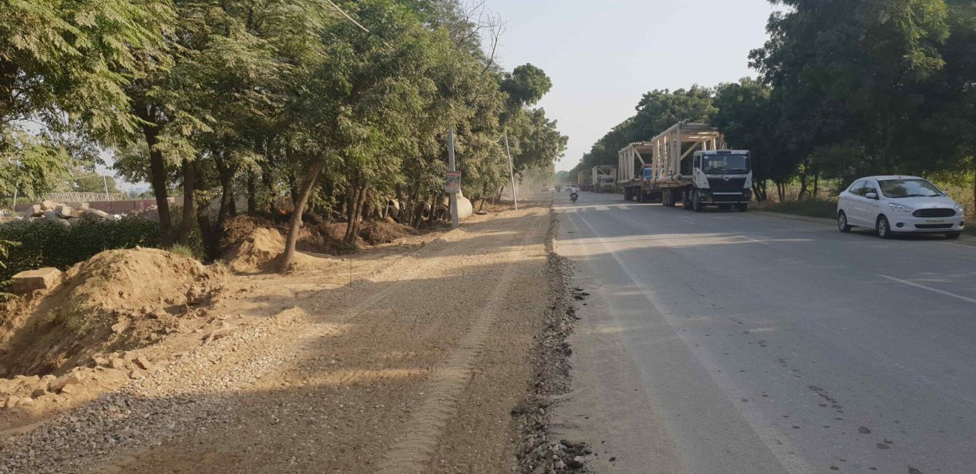 NH-254 — Four-Laning near HMEL Township, Bathinda
