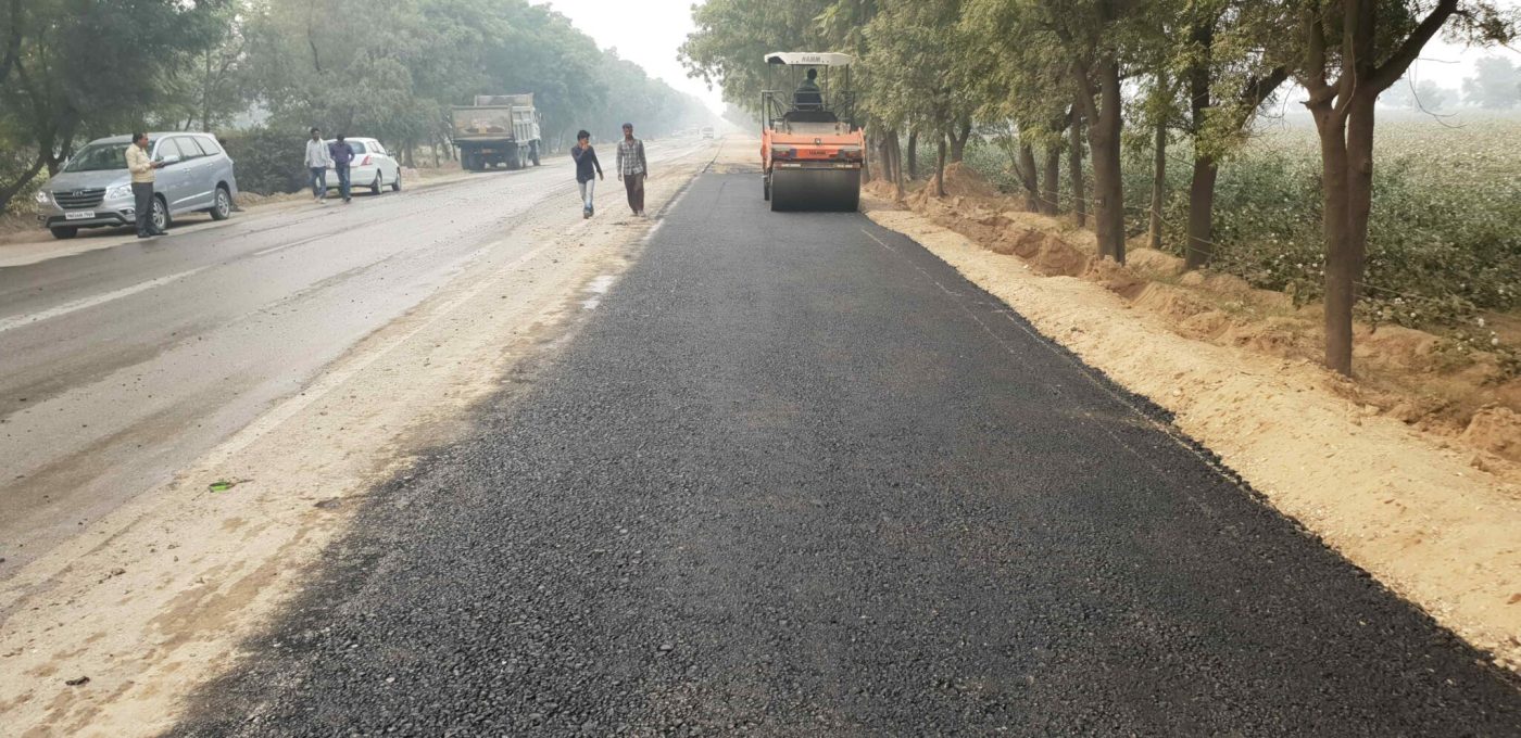 NH-254 — Wearing Course Laid, Bathinda