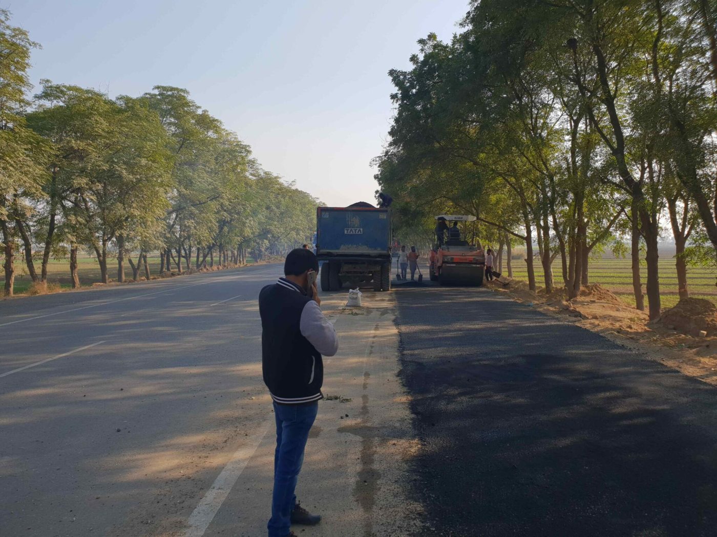 NH-254 — Bituminous Paving Operations, Bathinda